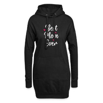 Beste Mutter aller Zeiten - Hoodie-Kleid - Schwarz - Vorne