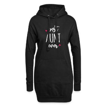 Beste Tante aller Zeiten - Hoodie-Kleid - Schwarz - Vorne