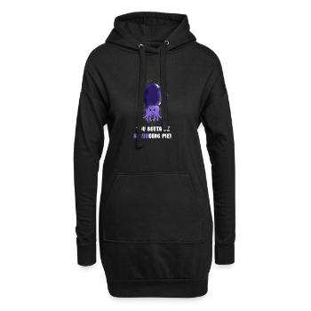 Tu dois être en train de squidding - Sweat-shirt à capuche long Femme - noir - Devant