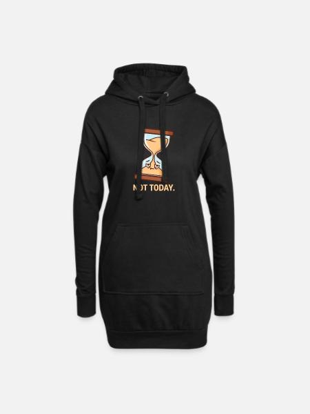The Reluctant Hourglass - Hoodie Dress - black