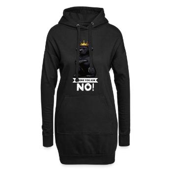 Avant de demander à Labrador Labrador Labrador Propriétaire Labrador - Sweat-shirt à capuche long Femme - noir - Devant