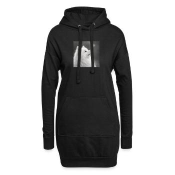 Motif samoyède pour amateurs de chiens Zwerkspitz - Sweat-shirt à capuche long Femme - noir - Devant
