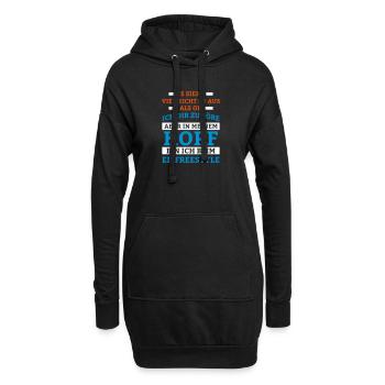 Eisfreestyle Sportart - Hoodie-Kleid - Schwarz - Vorne