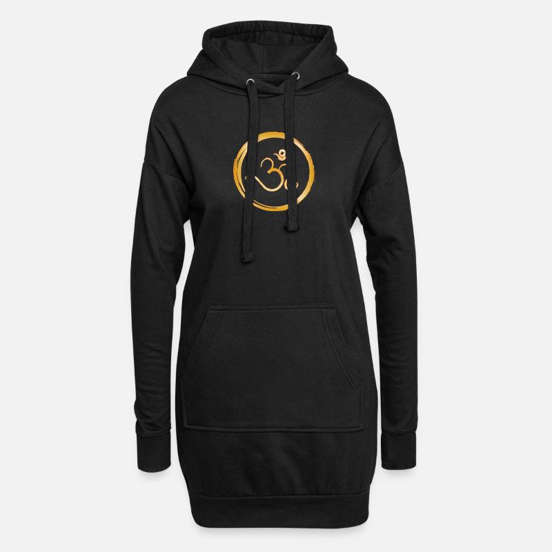 Ohm-Kreis - Hoodie-Kleid - Schwarz