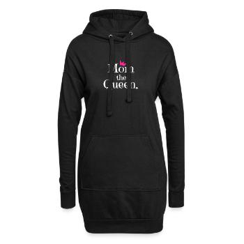 Mom the Queen Tshirt, Gift for Mom on Mother's Day - Hoodie-Kleid - Schwarz - Vorne