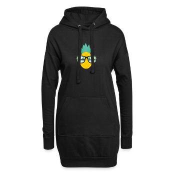 AlohaBeaches 01 - Sweat-shirt à capuche long Femme - noir - Devant