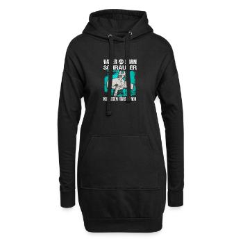 Mechaniker - Vater und Sohn Schrauber - Hoodie-Kleid - Schwarz - Vorne