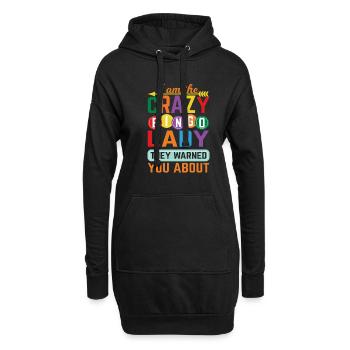 Crazy Bingo Lady They Warned You About Funny Bingo - Hoodie-Kleid - Schwarz - Vorne