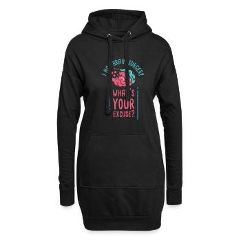 Conscience de la tumeur cérébrale J’ai subi une chirurgie du cerveau - Sweat-shirt à capuche long Femme - noir - Devant