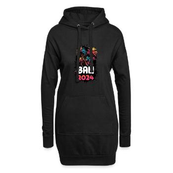 Bali 2024 Voyage de vacances coloré - Sweat-shirt à capuche long Femme - noir - Devant