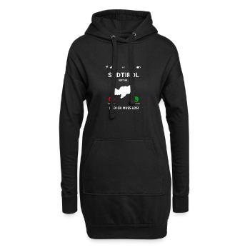 Südtirol Bozen Italien Urlaub Winter Ski Idee - Hoodie-Kleid - Schwarz - Vorne