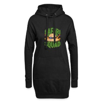 Safari Squad Afrika Safari Urlaub - Hoodie-Kleid - Schwarz - Vorne