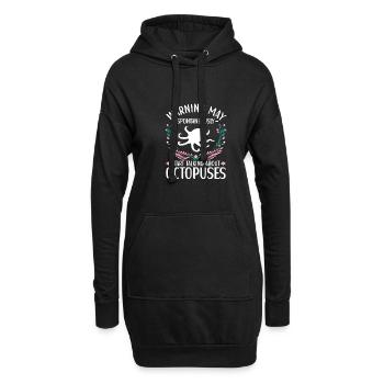 Octopus Outfit Octopus Octopus - Sweat-shirt à capuche long Femme - noir - Devant