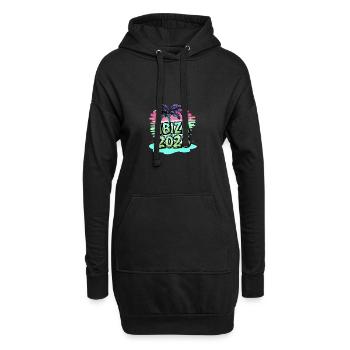Plage d’Ibiza 2025 - Sweat-shirt à capuche long Femme - noir - Devant
