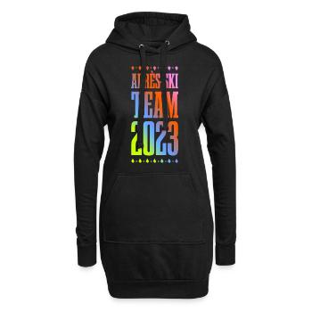 Apres Ski 2023 - Hoodie-Kleid - Schwarz - Vorne