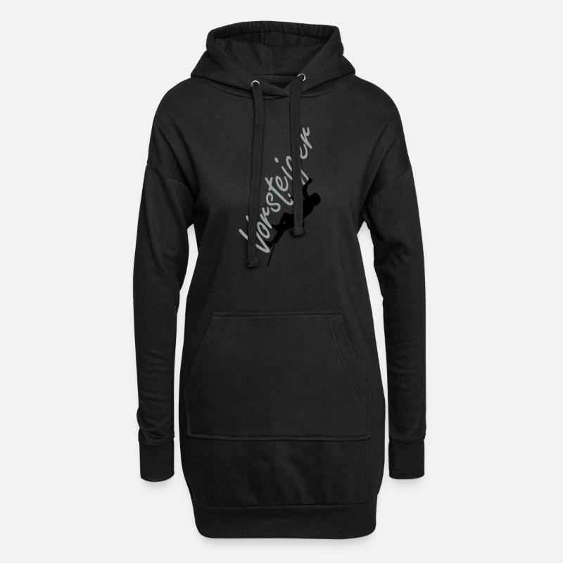 Vorsteiger - Hoodie-Kleid - Schwarz