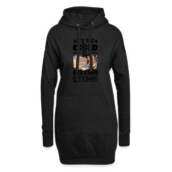 Trop froid pour suivre un régime, cuisons le réconfort - Sweat-shirt à capuche long Femme - noir - Devant