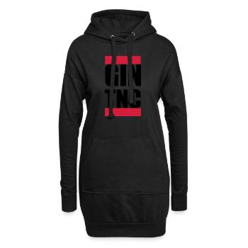 GIN - Hoodie-Kleid - Schwarz - Vorne