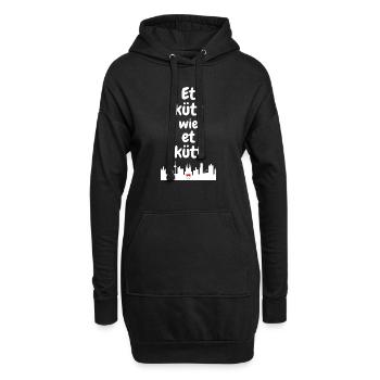 Carnaval Cologne Cologne Loi fondamentale Lustig Alaaf - Sweat-shirt à capuche long Femme - noir - Devant