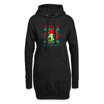 Maroc - Sweat-shirt à capuche long Femme - noir - Devant
