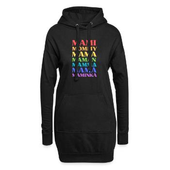 Mami Mommy Mama Maman Mamma Mamá Maminka - Hoodie Dress - black - Front