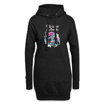 My name is Amelia 2026 - Sweat-shirt à capuche long Femme - noir - Devant