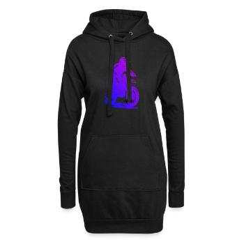 Motif nouveau du motocross pour le motocross - Sweat-shirt à capuche long Femme - noir - Devant