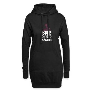 SNAKES: It's Just A Snake - Hoodie-Kleid - Schwarz - Vorne