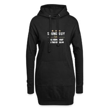 SOUND GUY / AUDIOLOGIST what all the knobs do - Hoodie-Kleid - Schwarz - Vorne