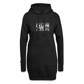 Knife Collector Knife Collection Hunting Fishing - Sweat-shirt à capuche long Femme - noir - Devant