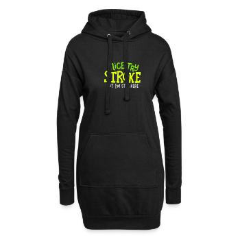 STROKE SURVIVOR GIFT IDEA nice try stroke - Hoodie Dress - black - Front