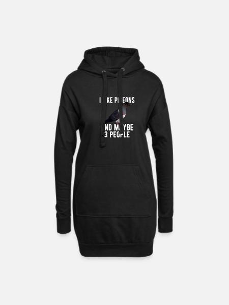 Pigeon Pigeon Racing Pigeon Racer Pigeon Keeper - Hoodie-Kleid - Schwarz