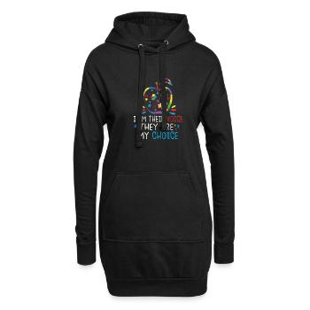L’enseignant de l’enfance en difficulté a accéléré l’inclusion des enseignants - Sweat-shirt à capuche long Femme - noir - Devant