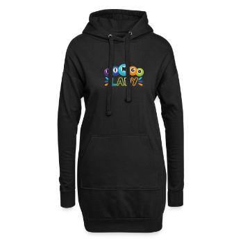 Bingo Jeu de cartes Grand-mère Bingo Joueur Bingo Cartes - Sweat-shirt à capuche long Femme - noir - Devant