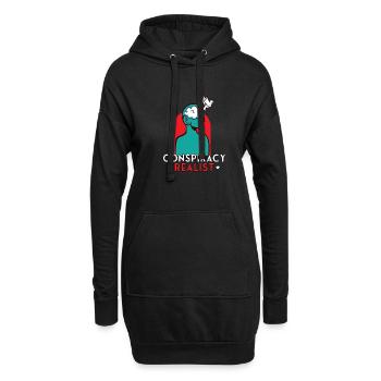 Théories du complot Théoricien du complot Franc-maçon - Sweat-shirt à capuche long Femme - noir - Devant