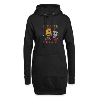 Professeur de théâtre Professeur d’art dramatique - Sweat-shirt à capuche long Femme - noir - Devant