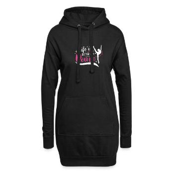 Ballet Ballerine Danse Danse Danse Ballet Cadeau - Sweat-shirt à capuche long Femme - noir - Devant