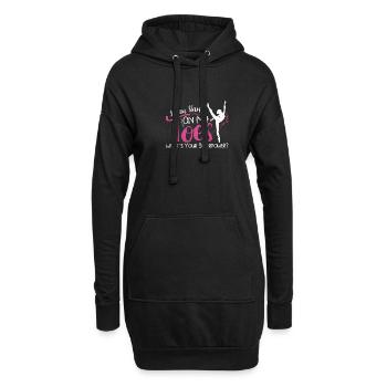 Ballet Ballerine Danse Danse Danse Ballet Cadeau - Sweat-shirt à capuche long Femme - noir - Devant