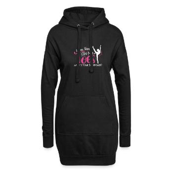 Ballet Ballerine Danse Danse Danse Ballet Cadeau - Sweat-shirt à capuche long Femme - noir - Devant