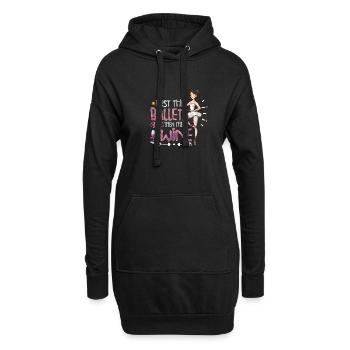 Ballet Ballerine Danse Danse Danse Ballet Cadeau - Sweat-shirt à capuche long Femme - noir - Devant