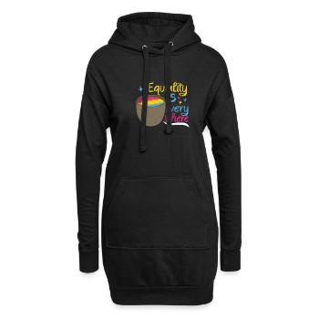 Pansexual Gay Pansexualité Asexualité - Sweat-shirt à capuche long Femme - noir - Devant