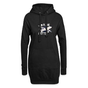 Aircraft Spotting Airplane Aircraft Spotter - Hoodie-Kleid - Schwarz - Vorne
