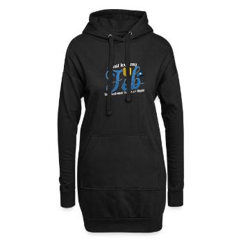 Bureau de police des policiers - Sweat-shirt à capuche long Femme - noir - Devant