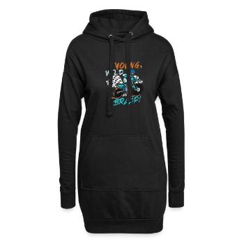 Dirt Bike Dirt Bike Riding Motocross Dirt Bikeing - Sweat-shirt à capuche long Femme - noir - Devant