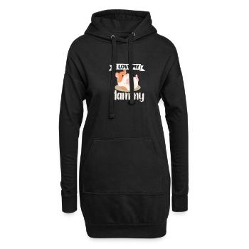 Hamster Fan Hamster Lover Hamsters - Hoodie-Kleid - Schwarz - Vorne