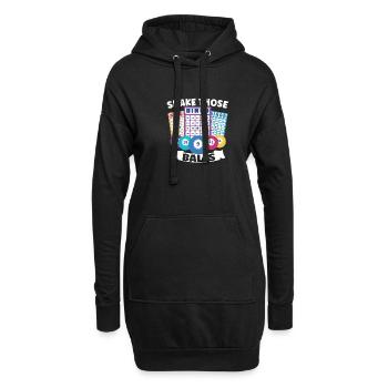 Bingo Jeu de cartes Grand-mère Bingo Joueur Bingo Cartes - Sweat-shirt à capuche long Femme - noir - Devant