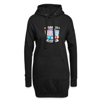 Bingo Jeu de cartes Grand-mère Bingo Joueur Bingo Cartes - Sweat-shirt à capuche long Femme - noir - Devant