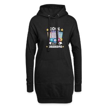Bingo Jeu de cartes Grand-mère Bingo Joueur Bingo Cartes - Sweat-shirt à capuche long Femme - noir - Devant