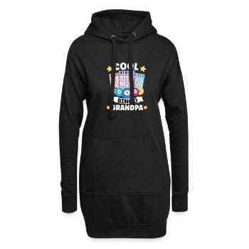 Bingo Jeu de cartes Grand-mère Bingo Joueur Bingo Cartes - Sweat-shirt à capuche long Femme - noir - Devant