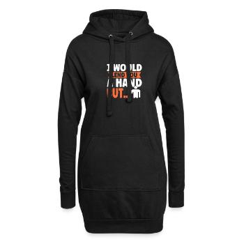 Hand Arm Amputee Assembly Required Amputation - Hoodie-Kleid - Schwarz - Vorne